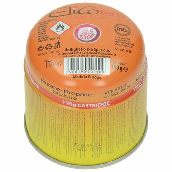 NABÓJ JEDNORAZOWY Z GAZEM PROPAN BUTAN 190G