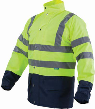 Kurtka ocieplana ostrzegawcza Flash robocza odblaskowa żółta