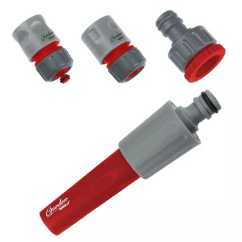 DEDRA Zraszacz prosty regulowany- zestaw 4cz. 80N201K