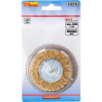 RICHMANN SZCZOTKA DRUCIANA TARCZ. MOSIĄDZ 63mm C4315