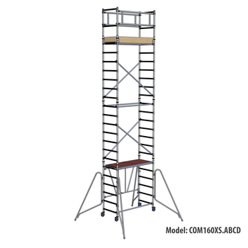 Faraone wieża jezdna Compact XS 75×160 CM 7,6M COM160XS.ABCD