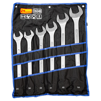 Richmann klucze płasko-oczkowe 34-50mm 6 elementów C6346