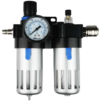 Richmann reduktor + odwadniacz podwójny aluminiowy 1/4" C0828