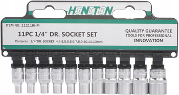 HONITON ZESTAW NASADEK 1/4" 4-13mm H1111