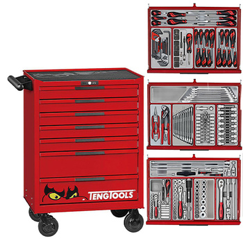 Wózek narzędziowy TKW26R282TC PRO35TM wraz z zestawem narzędzi 282 elementy