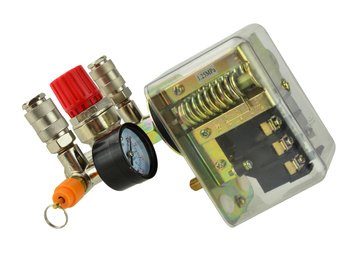 Geko presostat do sprężarki 400V dwa zegary G80324