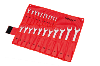 Grosley zestaw kluczy płasko-oczkowych 22 elementów 6-32 mm GR50226