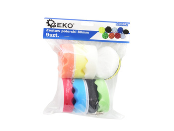 GEKO ZESTAW POLERSKI 80MM 9SZT G00882