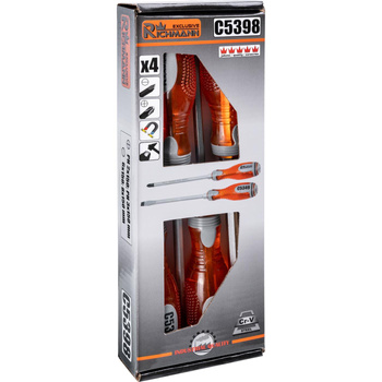 Richmann wkrętaki Industry ślusarskie 4 elementy komplet CR-V C5398