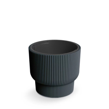 PROSPERPLAST Doniczka Milly-antracyt DBMLR300-S433