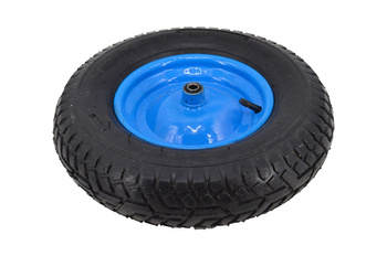 AWTOOLS KOŁO DO TACZKI PNEUMATYCZNE 400, FELGA METAL, ŁOŻYSKO+OŚ, 6 WARSTW, 3,4 ATM