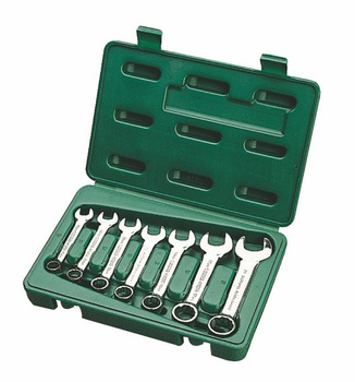 SATA ZESTAW 7 KLUCZY PŁASKO-OCZKOWYCH KRÓTKICH W PUDEŁKU