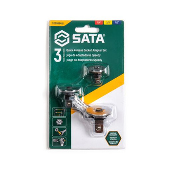 Sata zestaw adapterów 1/4", 1/2",3/8" do kluczy płaskich z grzechotką