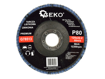 GEKO ŚCIERNICA LISTKOWA 125MM P80
