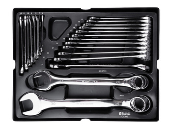 Richmann wkład klucze płasko-oczkowe 6-32mm 24 elementów C1200