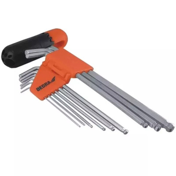 DEDRA IMBUSY Z KULKĄ CALOWE 9 SZT. 