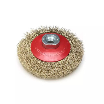 DEDRA SZCZOTKA TARCZOWA MOSIĄDZOWANA 100MM M14