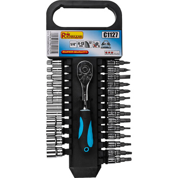 Richmann zestaw 27 elementów grzechotka 1/4" + końcówki C1127