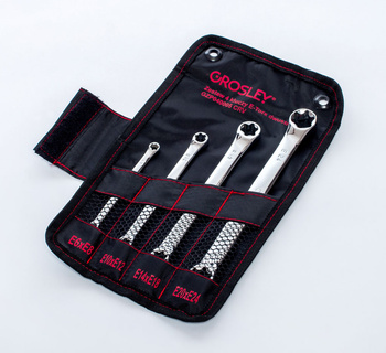 GROSLEY ZESTAW 4 KLUCZY E-TORX DWUSTRONNYCH