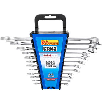 Richmann klucze polerowane główki 6-22mm 12 elementów C7343