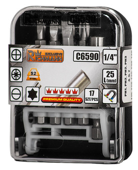 RICHMANN ZESTAW BITÓW 17EL. 1/4 25MM C6590