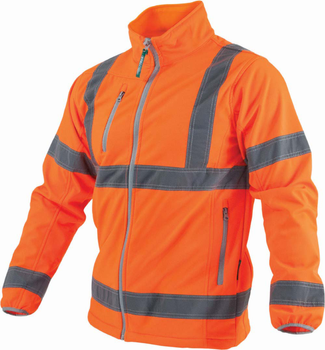 Stalco kurtka Softshell odblaskowy pomarańczowy Premium
