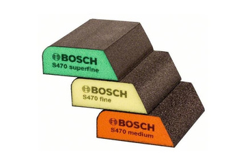 BOSCH ZESTAW GĄBEK SZLIFIERSKICH S470