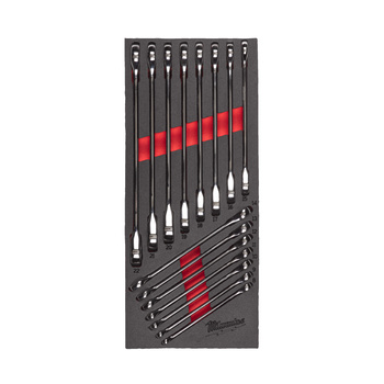 Milwaukee wkładka z kluczami płasko-oczkowymi grzechotka