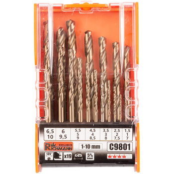Richmann wiertła do metalu kobaltowe 1-10mm C9801