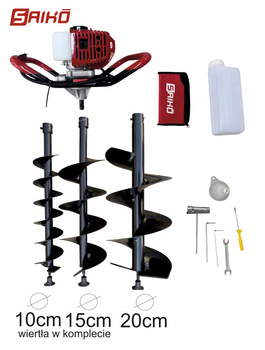 Saiko wiertnica glebowa świder spalinowy do gleby SW52