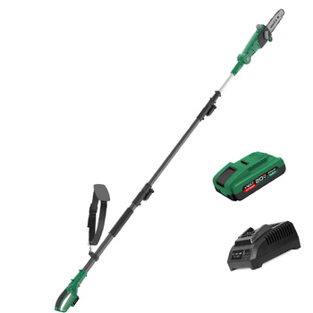 Zestaw Stalco pilarka orzesywarka piła do gałęzi akumulatorowa na wysięgniku z ładowarką i baterią S-VOLT