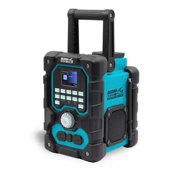 DEDRA RADIO AKUMULATOROWE BLUTOOTH DAB+ FM 18V USB DED7006BT
