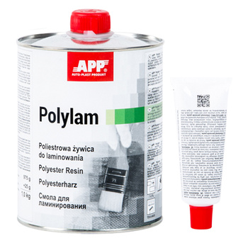 APP Polylam Polkiestrowa żywica do laminowania z utwardzaczem 1,0L