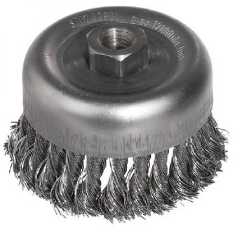 SZCZOTKA DOCZOŁOWA SKRĘCANA Fi 40mm GWINT M14