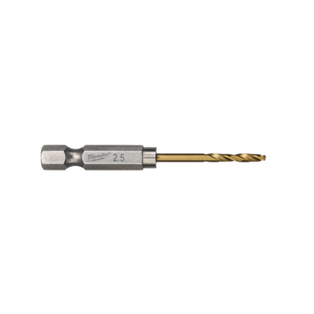 MILWAUKEE Wiertło do met. HEX HSS-G TiN 2,5mm (10)