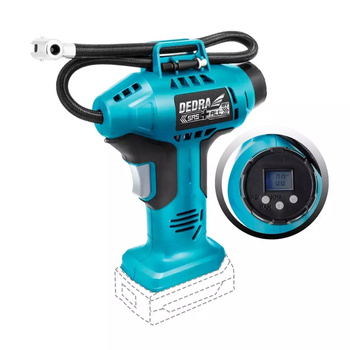 DEDRA KOMPRESOR PISTOLETOWY 11BAR 18V LCD