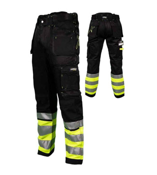 Stalco spodnie robocze do pasa Dura Twill L X czarne